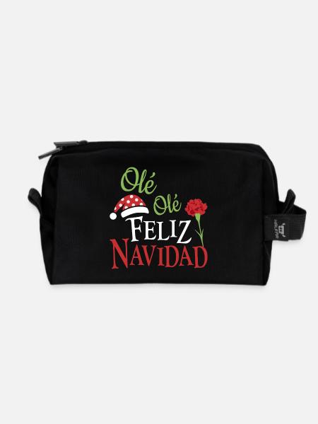 Ole Ole Frohe Weihnachten - Recycelte Kulturtasche - Schwarz