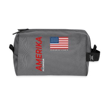 Florida - Recycled Toiletry Zip Bag - anthracite - Front