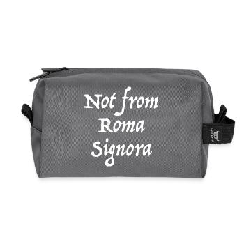 Rome Italy Rom Italien - Recycelte Kulturtasche - Anthrazit - Vorne