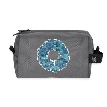 Sound System Reggae - Recycled Toiletry Zip Bag - anthracite - Front