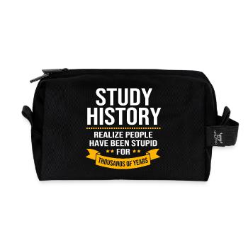 Historisch Historiker Geschichte - Recycelte Kulturtasche - Schwarz - Vorne