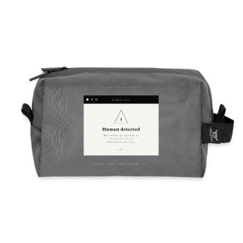 HUMAN DETECTED - Trousse de toilette en tissu recyclé - anthracite - Devant