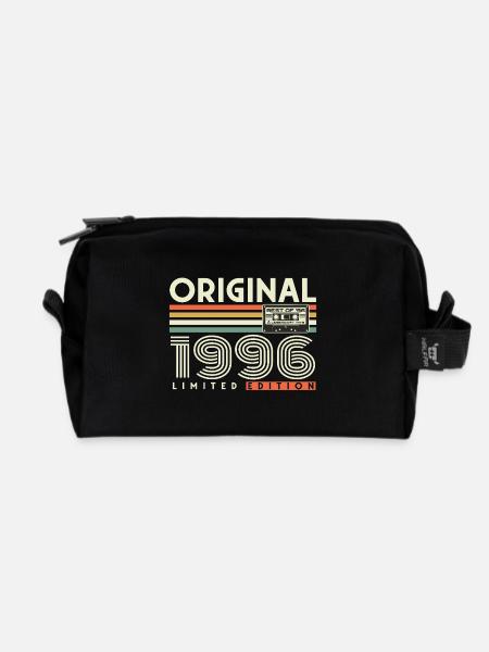 Jahrgang 1996 Vintage Retro Geburtstag Geschenk - Recycelte Kulturtasche - Schwarz