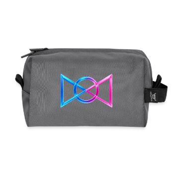 Unbreakable Connection  - Recycled Toiletry Zip Bag - anthracite - Front