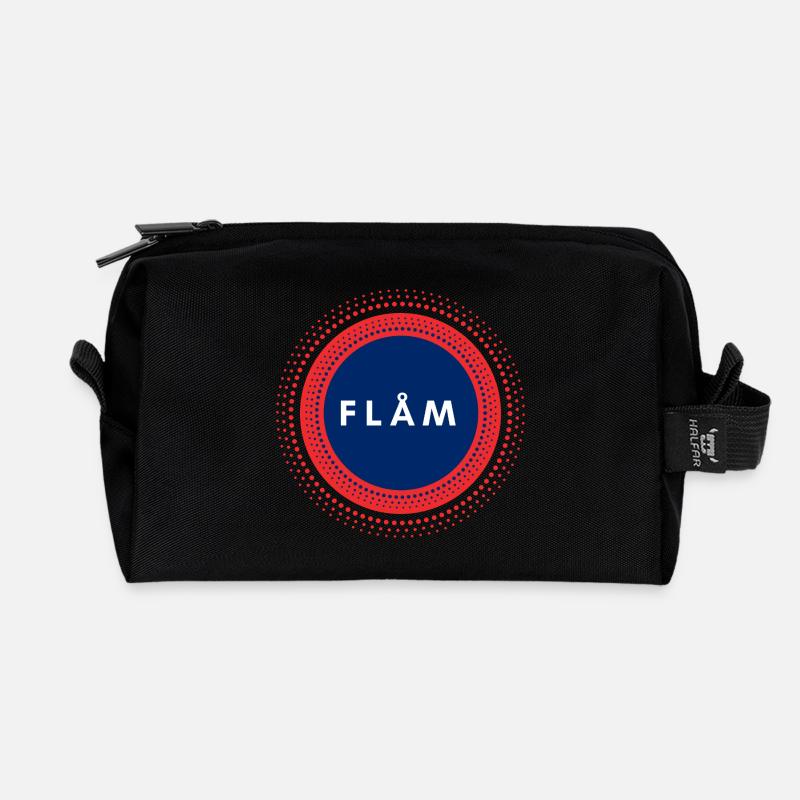 Flam Norway - Recycled Toiletry Zip Bag - black