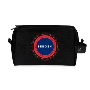 Bergen Norwegen - Recycelte Kulturtasche - Schwarz - Vorne