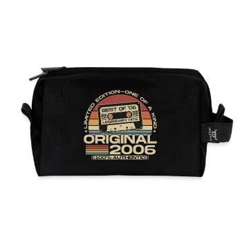 Jahrgang 2006 Vintage Retro Geburtstag Geschenk - Recycelte Kulturtasche - Schwarz - Vorne