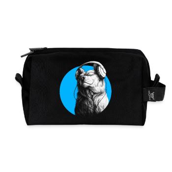 put your record on - Recycelte Kulturtasche - Schwarz - Vorne