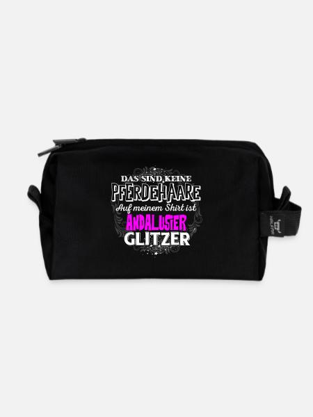 ANDALUSIER - Glitzer - Recycelte Kulturtasche - Schwarz