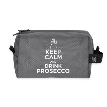 ok keepcalm prosecco - Trousse de toilette en tissu recyclé - anthracite - Devant