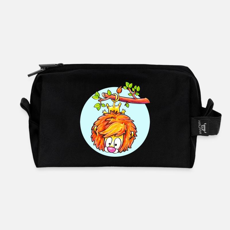 hanging lion with sky - Recycelte Kulturtasche - Schwarz