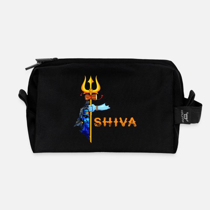 shiva - Recycled Toiletry Zip Bag - black