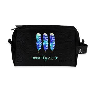 Hope - Recycelte Kulturtasche - Schwarz - Vorne