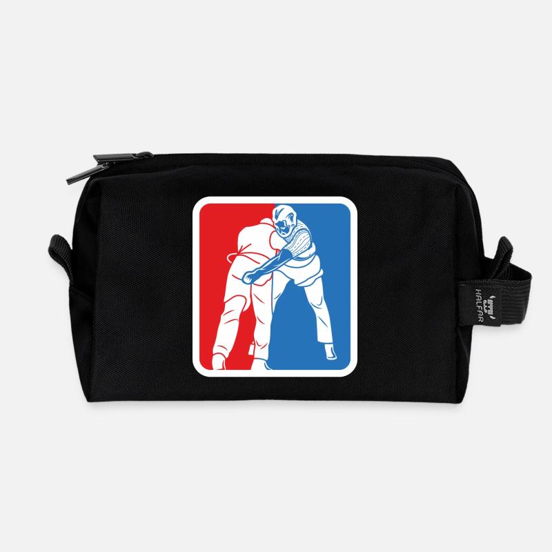 Schweizer Schwinger Liga - Recycelte Kulturtasche - Schwarz