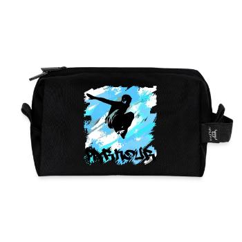 Parkour - Recycled Toiletry Zip Bag - black - Front