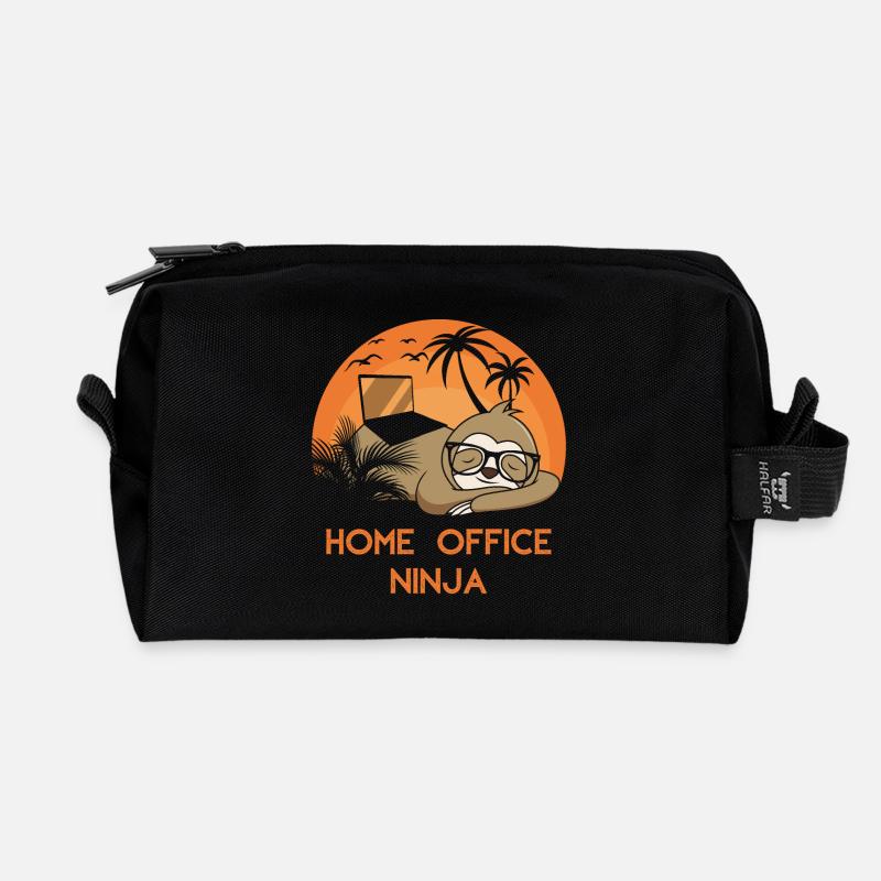 Home Office Ninja - Recycled Toiletry Zip Bag - black