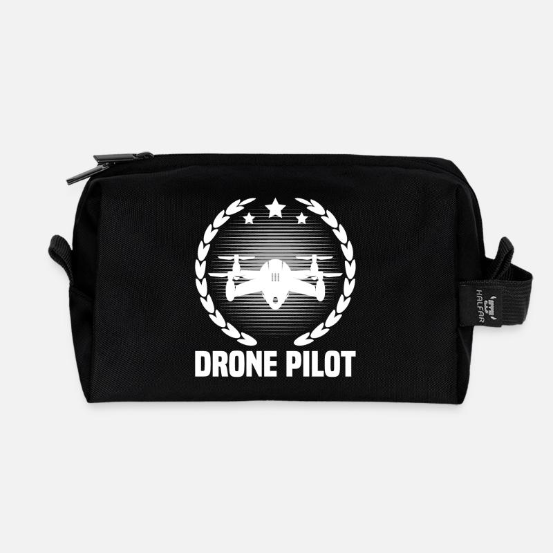 Drohnen-Pilot - Recycelte Kulturtasche - Schwarz