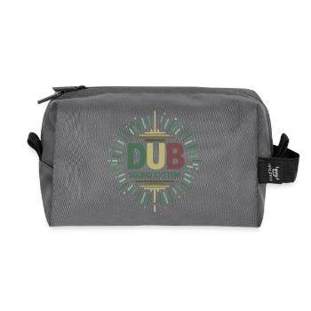 dub sound system design - Trousse de toilette en tissu recyclé - anthracite - Devant