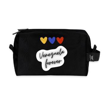 Venezuela Forever - Recycled Toiletry Zip Bag - black - Front