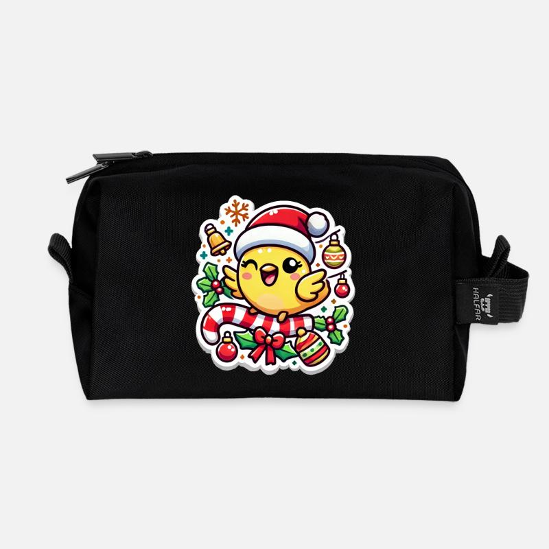 Christmas Canary Chip - Recycelte Kulturtasche - Schwarz