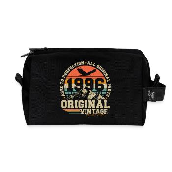 Original 1996 Vintage Anniversaire Cadeau Rétro - Trousse de toilette en tissu recyclé - noir - Devant