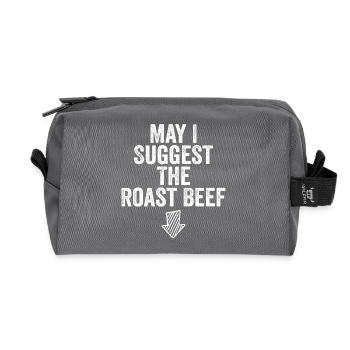 May i suggest the roast beef - Recycled Toiletry Zip Bag - anthracite - Front