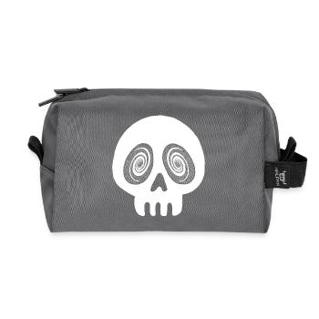 Crâne galactique - Trousse de toilette en tissu recyclé - anthracite - Devant
