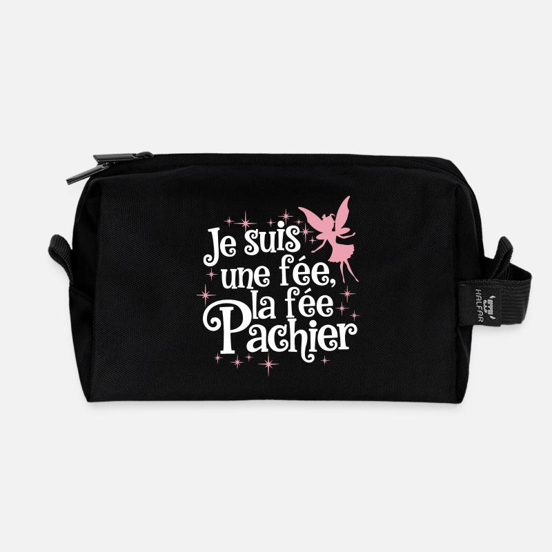 Ich bin eine Fee, die Fee Pachier - Recycelte Kulturtasche - Schwarz