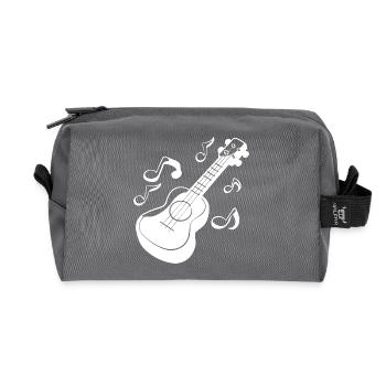 Ukulele Grafik - Recycelte Kulturtasche - Anthrazit - Vorne