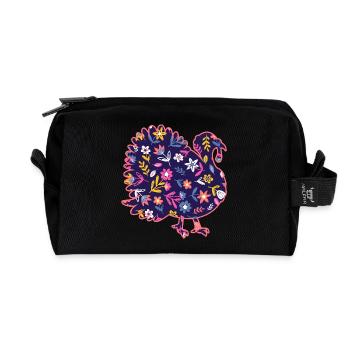 Poulets Coq Dinde - Trousse de toilette en tissu recyclé - noir - Devant