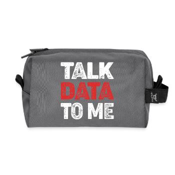 Artificial Intelligence GPT - Recycled Toiletry Zip Bag - anthracite - Front