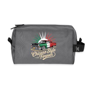 Chicano Forever Mexiko Pride - Recycelte Kulturtasche - Anthrazit - Vorne