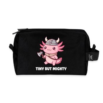 Petit Dragon Viking - Trousse de toilette en tissu recyclé - noir - Devant