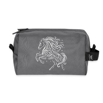 Rauhnächte Cheval traverse la nuit d’hiver - Trousse de toilette en tissu recyclé - anthracite - Devant