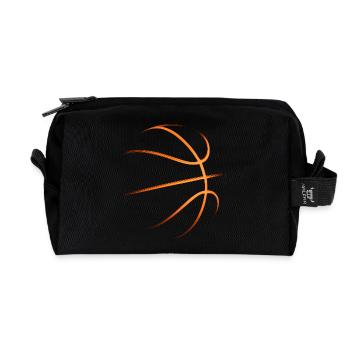Basketball Basketballer Geschenkidee Baller Bball - Recycelte Kulturtasche - Schwarz - Vorne