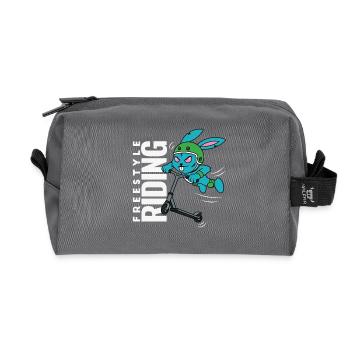 Freestyle Bunny - Recycelte Kulturtasche - Anthrazit - Vorne