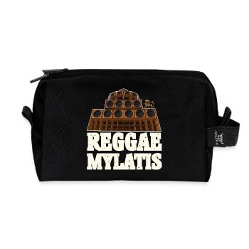 Reggae Mylatis - Recycelte Kulturtasche - Schwarz - Vorne