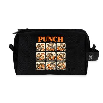 Affe Cooler Punch Süßer Baby Monkey - Recycelte Kulturtasche - Schwarz - Vorne