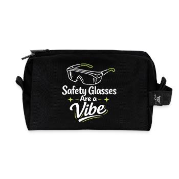 Goggle Vibe | Sécurité en laboratoire - Trousse de toilette en tissu recyclé - noir - Devant