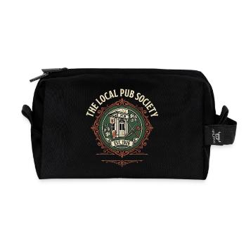 Local Pub Fan - Recycled Toiletry Zip Bag - black - Front