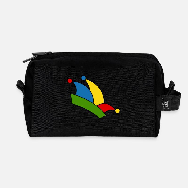 Narrenkappe - Recycelte Kulturtasche - Schwarz