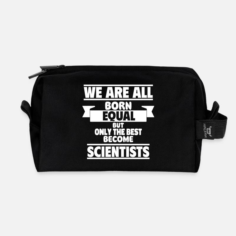 only the best become scientists - Recycelte Kulturtasche - Schwarz