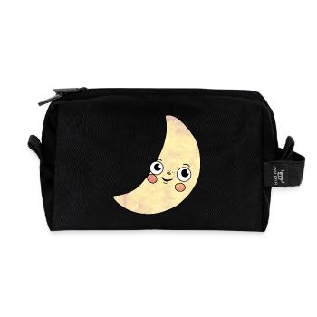 Cosmic Moon - Recycled Toiletry Zip Bag - black - Front