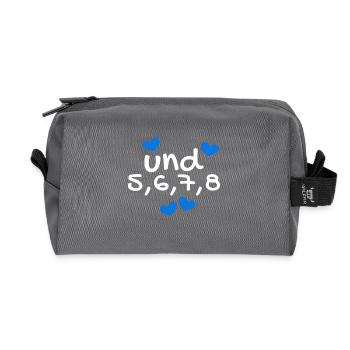 Dancing Dance Dance Course Rhythm - Recycled Toiletry Zip Bag - anthracite - Front