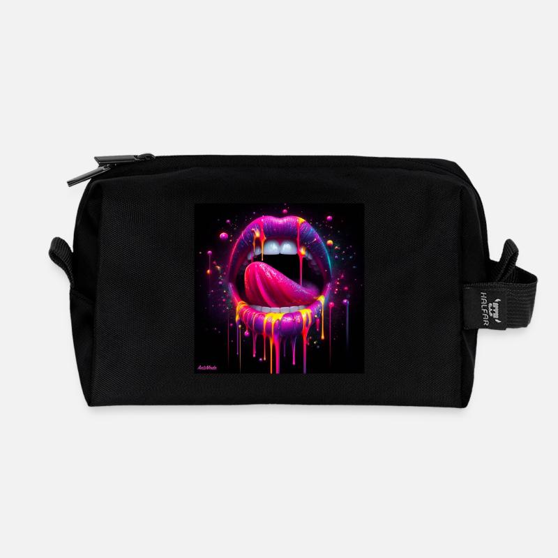 MundFluo - Recycelte Kulturtasche - Schwarz