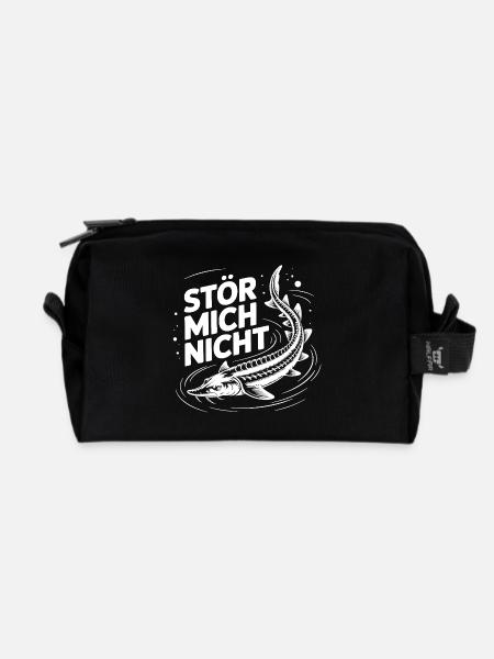 Stör angeln Sportfischen Stör mich nicht - Recycelte Kulturtasche - Schwarz
