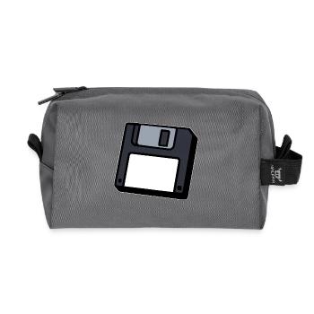 Diskette Retro Symbol Computer - Recycelte Kulturtasche - Anthrazit - Vorne