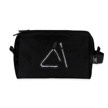 Triangel Musikinstrument - Recycelte Kulturtasche - Schwarz - Vorne