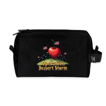 Operation Dessert Storm - Recycelte Kulturtasche - Schwarz - Vorne