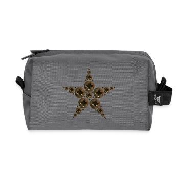 Star made of screws - Recycled Toiletry Zip Bag - anthracite - Front